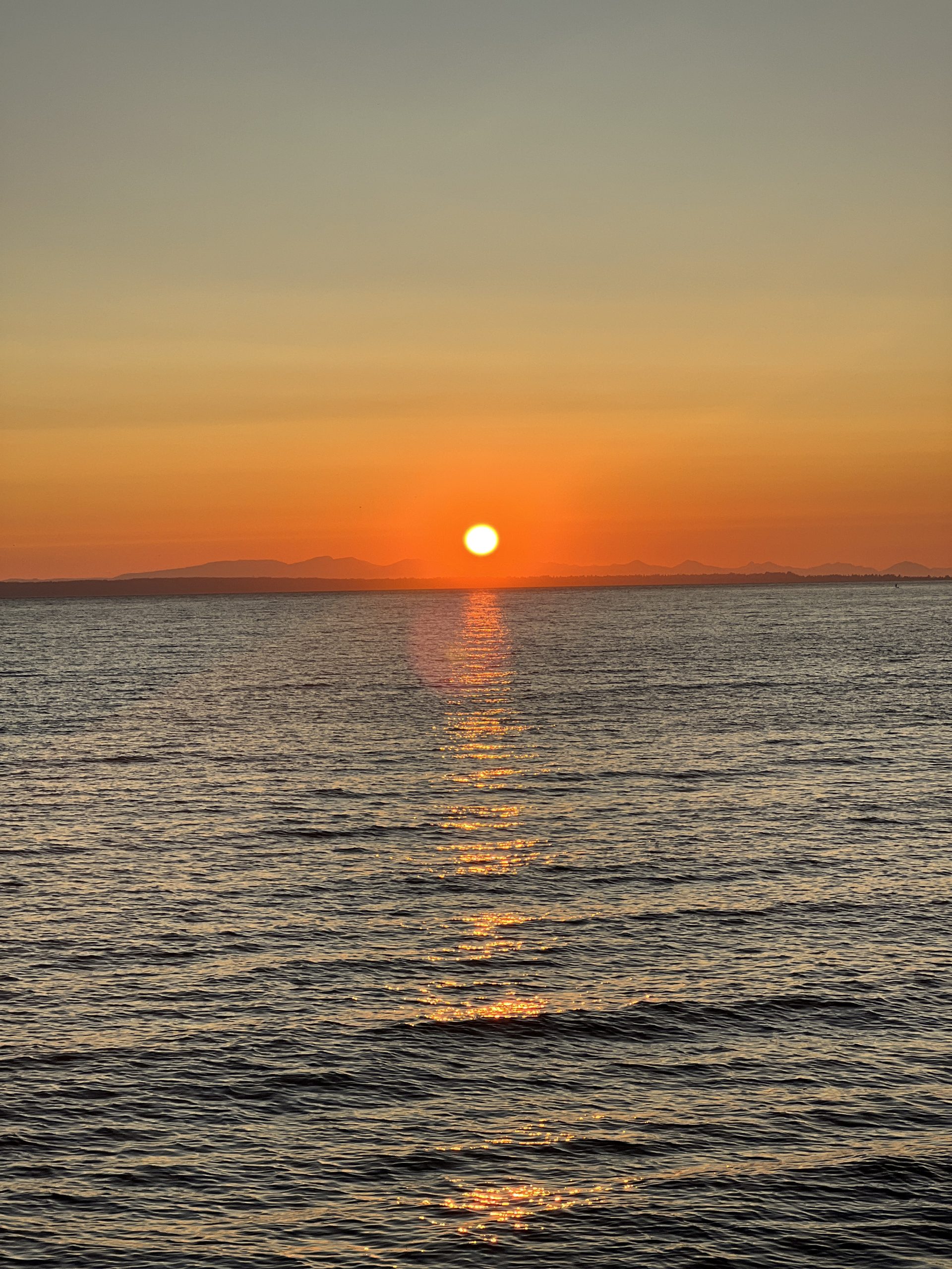 serene and beautiful sunset over a calm sea - Canvas Prints Canada