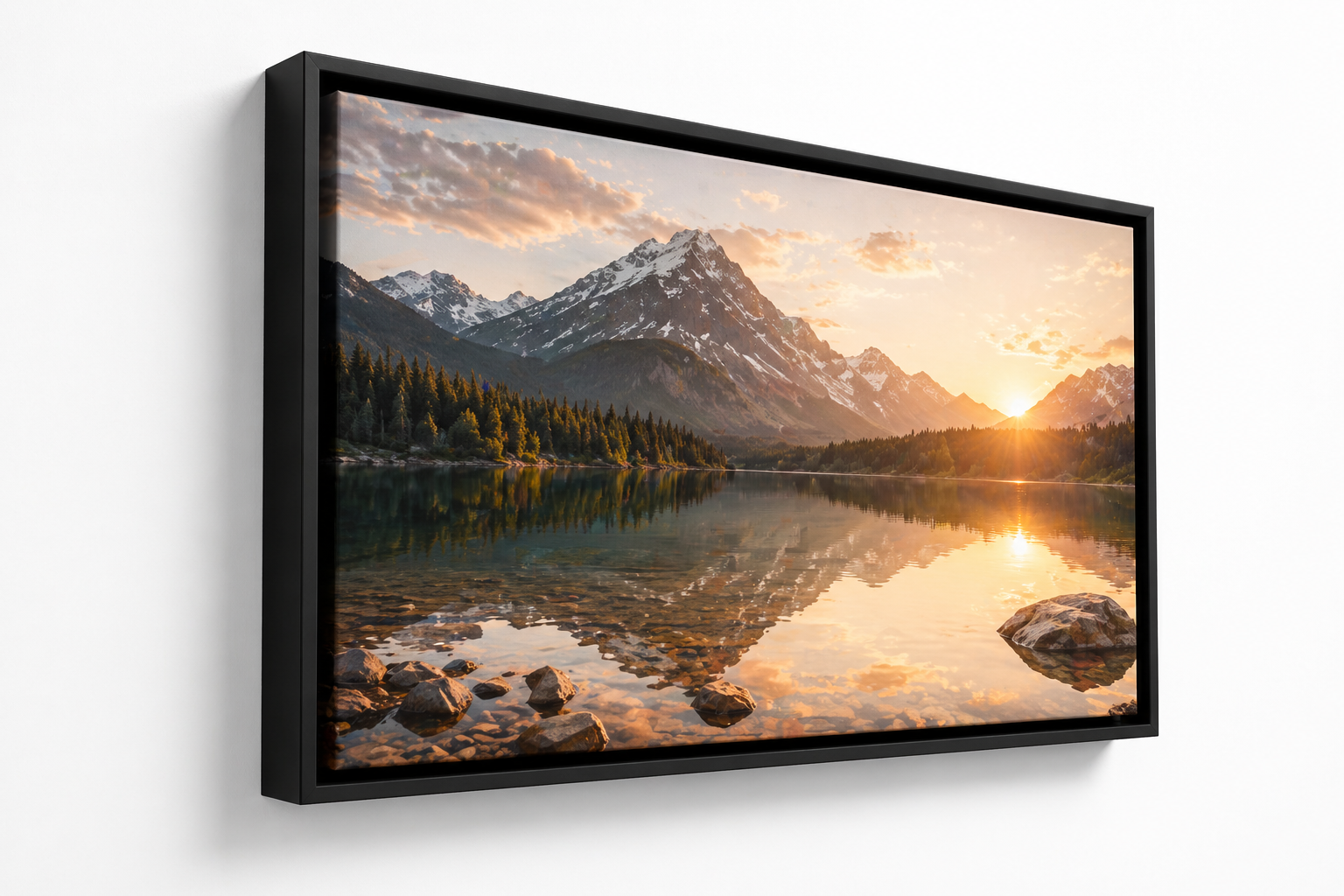 Floater frame for canvas prints