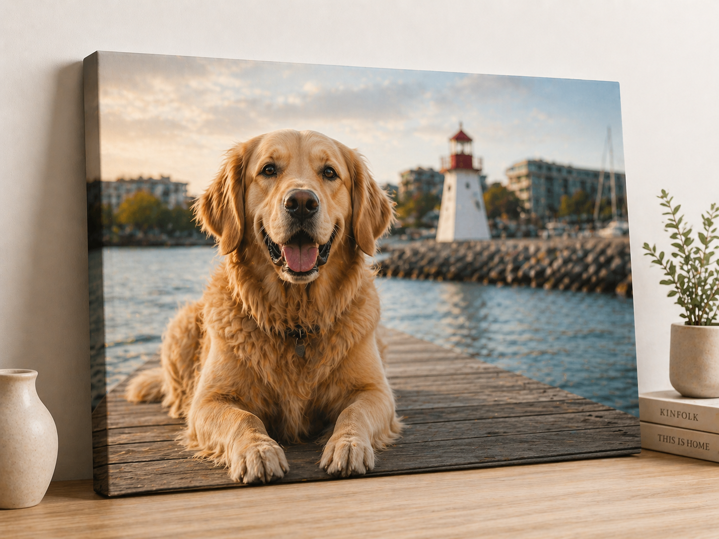 Pet portrait canvas print Oakville ON high quality